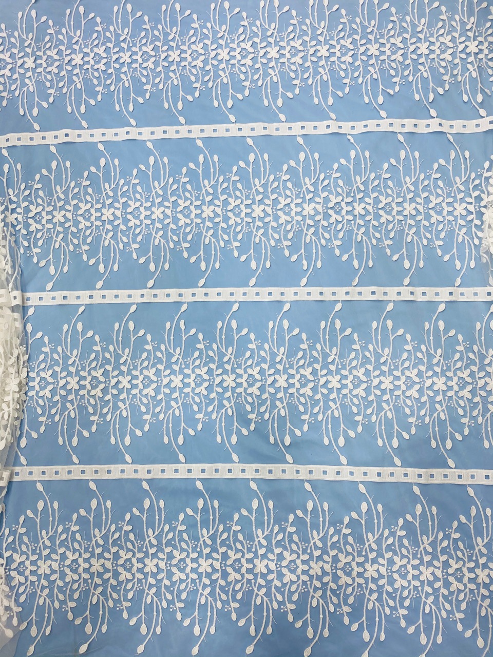 New product shelf nylon net milk silk floating embroidery fresh artistic style big factory quality can be retailed