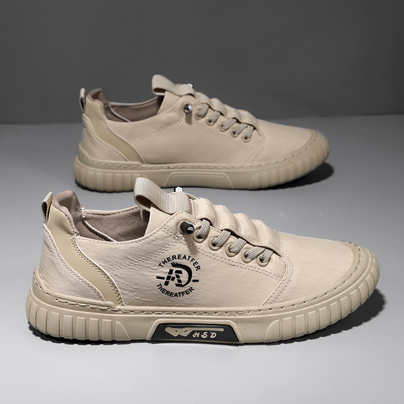 2025 Fashion New Cross-Border Extra Large Men's Shoes One-Step Spot Wholesale Casual and Comfortable Canvas Pu Men's Shoes