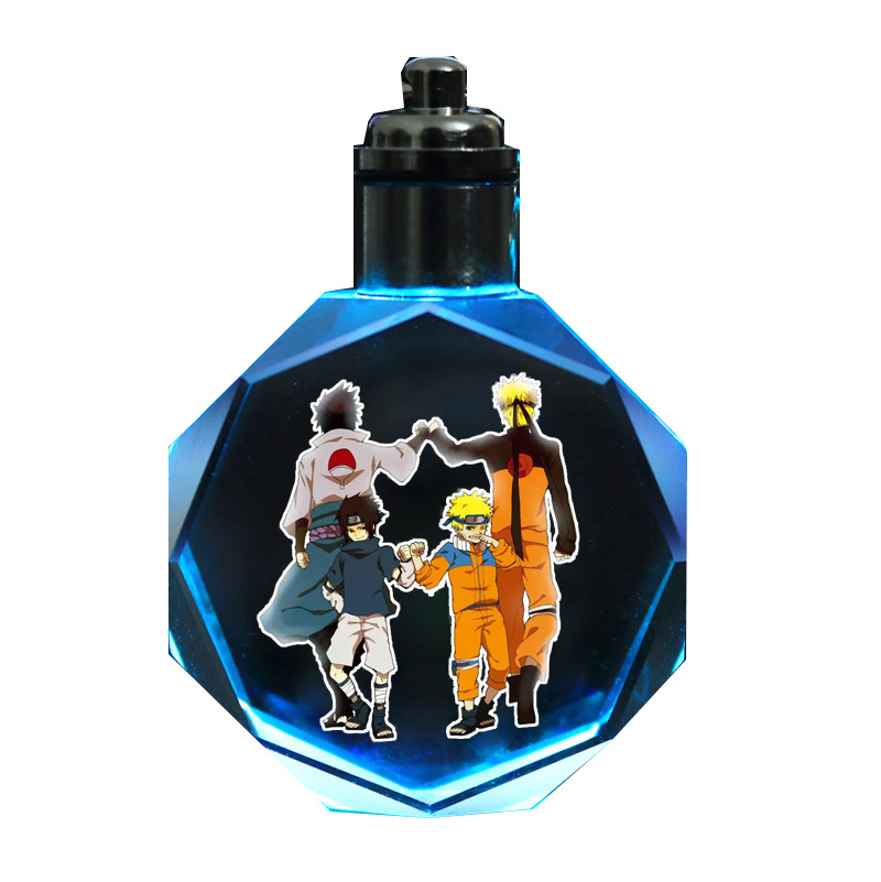 Picture of Naruto Peripheral Pendant Naruto Kakashi Sasuke I Ailuo Animation Luminous Crystal Keychain Wholesale