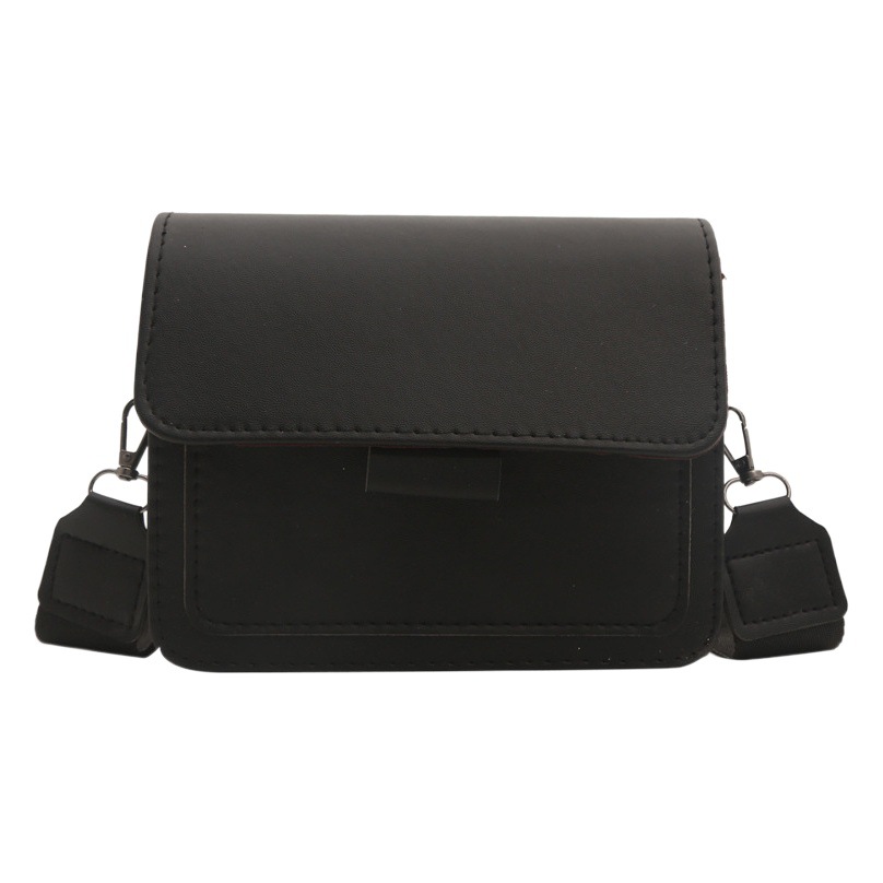 Texchy Small Square Bag Western Style Women's Bag 2024 New Korean Style Casual Fashion Shoulder Bag Wide Shoulder Strap Crossbody Bag