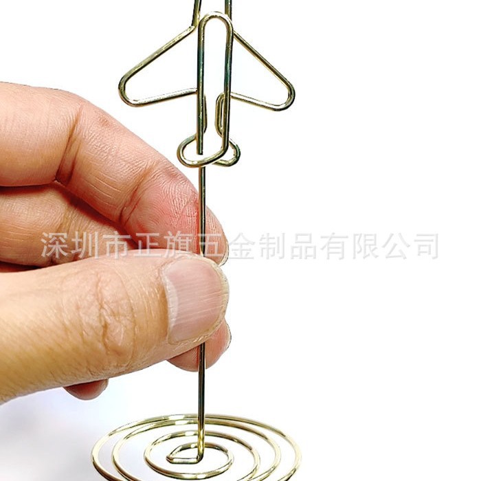 Picture of 85mm heart-shaped business card holder Peacock round wedding seat holder photo holder note holder number plate label message holder