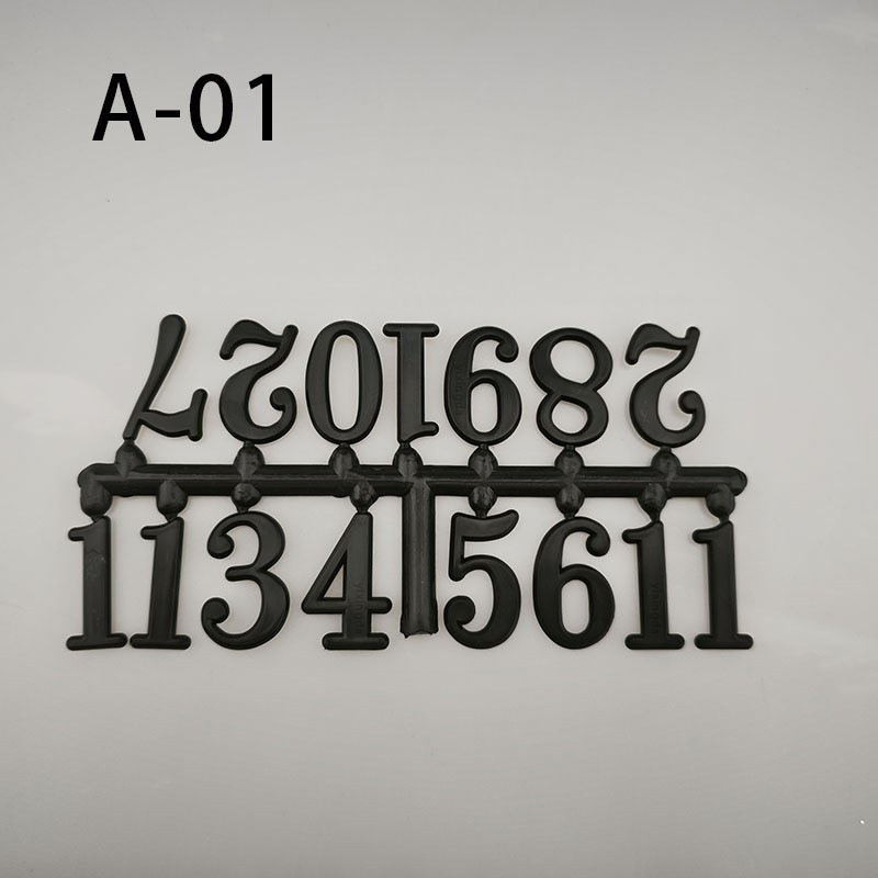 Picture of in stock Direct Supply 3CM Clock Digital Arabic Gold Silver Black Three Color Electroplated Clock Accessories Letter Number