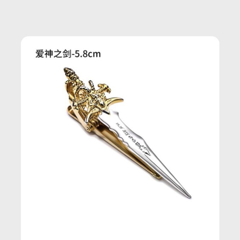 Picture of Spot men's shape metal bullet pen collar clip creative two-color pen sail aircraft fun tie clip