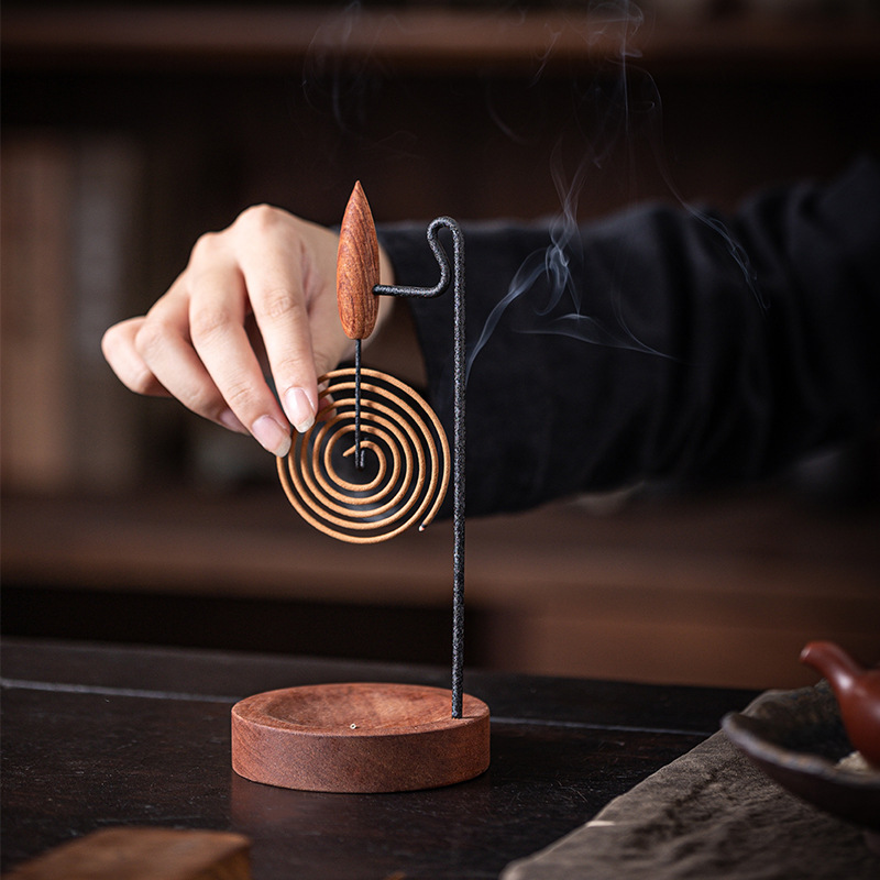 Picture of Creative Upside-Down Incense Burner Hanging Plate Incense Burner Home Indoor Sandalwood Agarwood Incense Burner Zen Tea Ceremony Incense Ornaments