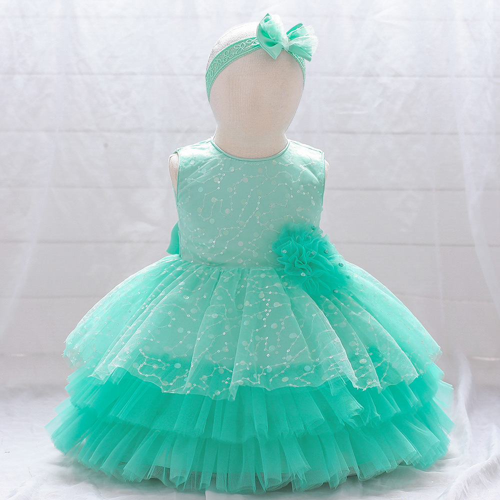 Picture of New Children's Clothing Baby's Dress Children's Princess Dress One-year-old Girl's Poured Skirt Children's Kindergarten Dress