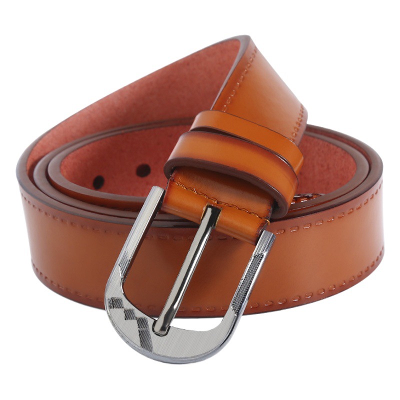 European and American fashion casual alloy pin buckle retro belt microfiber men and women all-match belt jeans belt wholesale