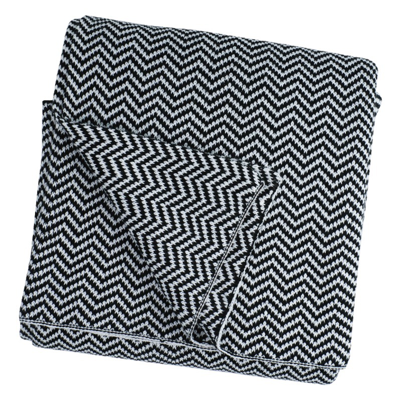 Herringbone sofa blanket casual blanket simple Nordic wind factory in stock cross-border a generation of Amazon new
