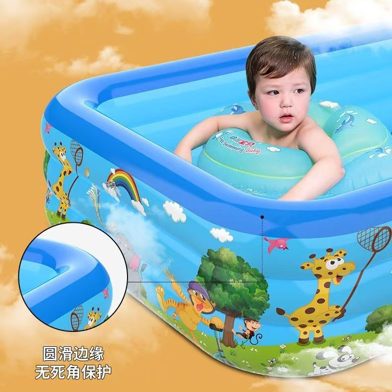 Picture of Cross-border PVC Swimming Pool Children's Household Large Thickened Folding Inflatable Pool 3 m Outdoor Large Family Pool