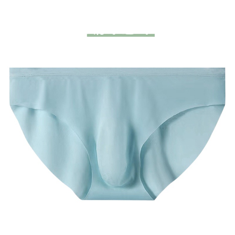 Men's Underwear Men's Triangle Ice Silk Seamless Thin Breathable Summer Underpants Transparent Sexy Underpants Soft Head for Boys