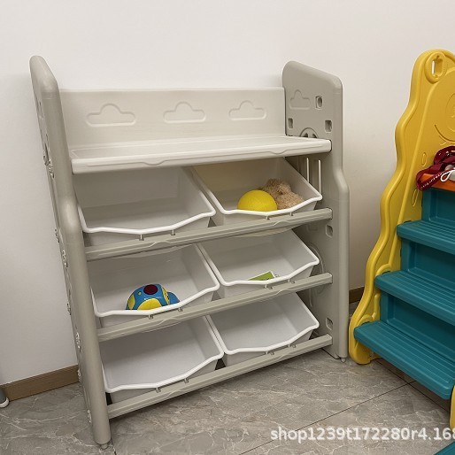 Picture of Export Children's Toy Storage Rack Large Capacity Super-large Baby Household Living Room Bookcase Multi-layer Storage Arrangement Cabinet