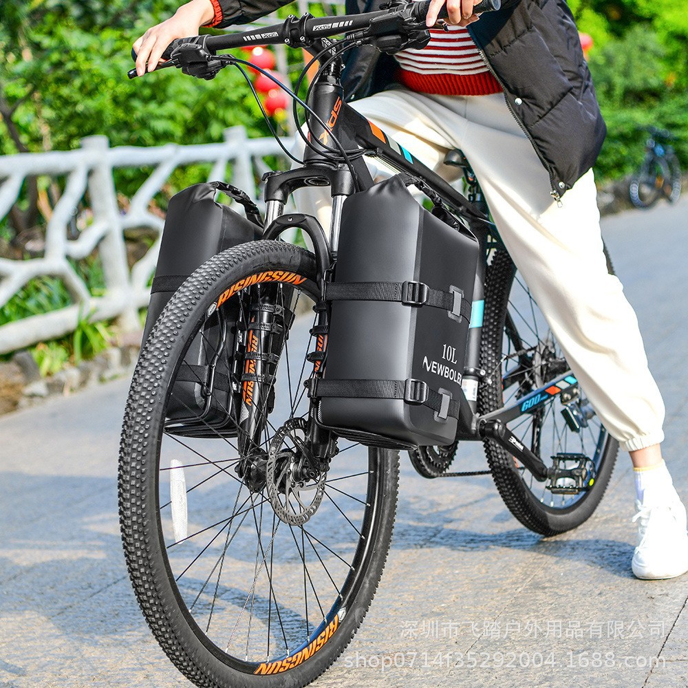 Picture of NEWBOLER bicycle full waterproof front fork bag multi-function large capacity road mountain bike long-distance travel bag