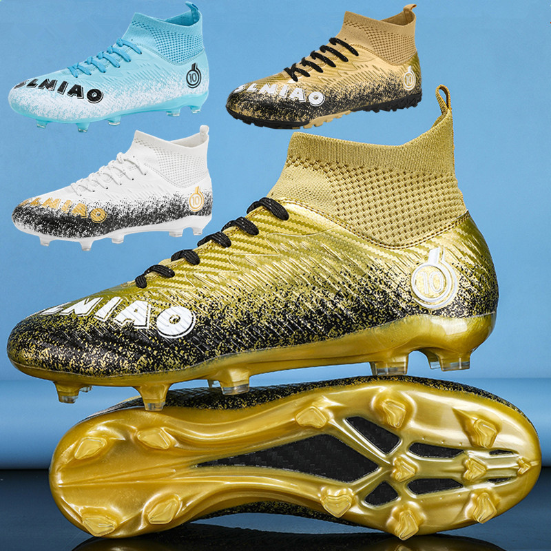 Cross-border X2309 Children's Football Shoes Men's High-top Adult Students Professional Competition Training Spike Broken Nail sneaker