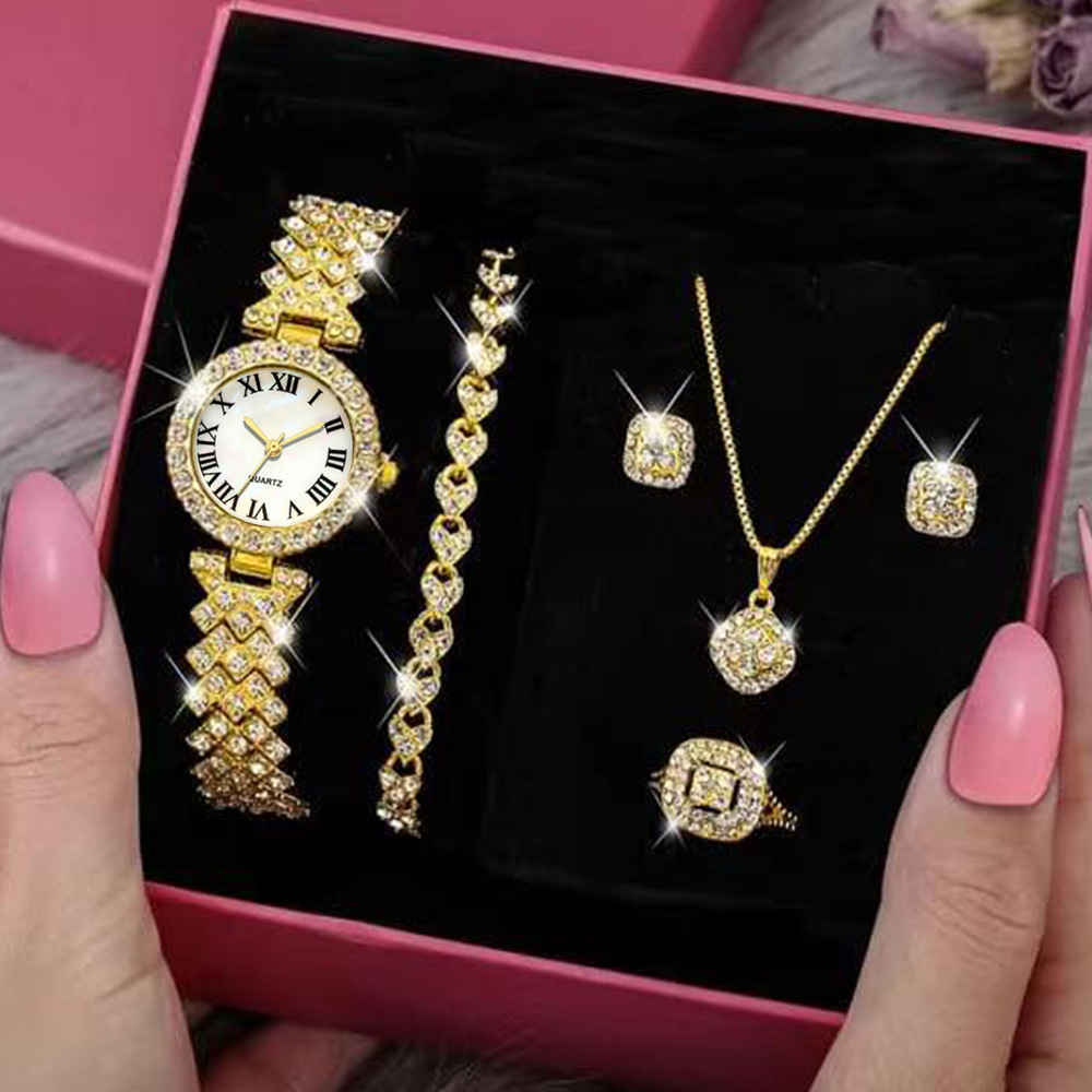 Watch suit 5 pcs/set Ladies Fashion Watch suit Classic Explosions with Picture Box