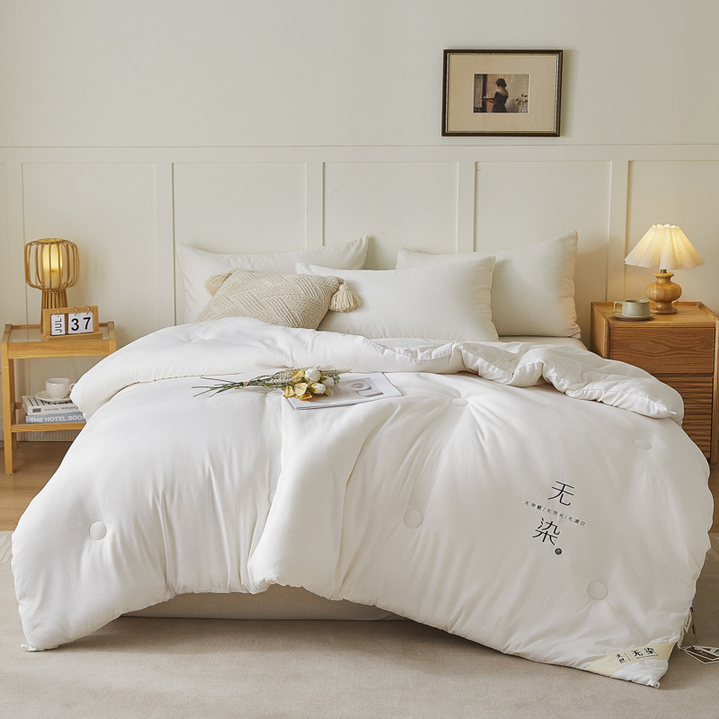 Picture of Soybean Fiber Quilt Winter Quilt Quilt Core Student Dormitory Single Spring and Autumn Quilt Summer Cool Quilt Air-conditioning Quilt All Seasons Universal
