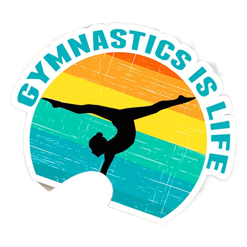 50 Gymnastics Graffiti Personality Cross-border Sports Put Back DIY Mobile Phone Case Skateboard Water Cup Luggage Sticker