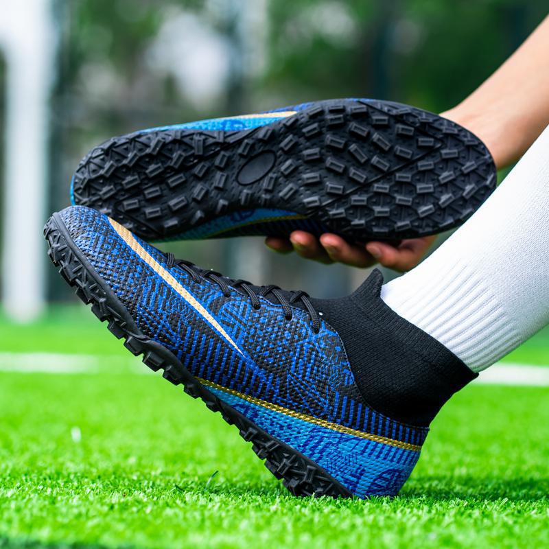 Cross-border Large Size Football Shoes Men's Broken Nails for Primary and Secondary School Students Non-slip Wear-resistant Training Shoes Women's Adult ag Nails Competition Sneakers