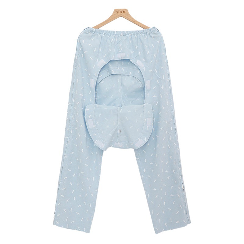 Crotchless Nursing Pants Are Convenient for Patients and the Elderly to Put on and Take Off after Fracture and Paralysis. Spring and Summer Thin Pants for Plaster Surgery