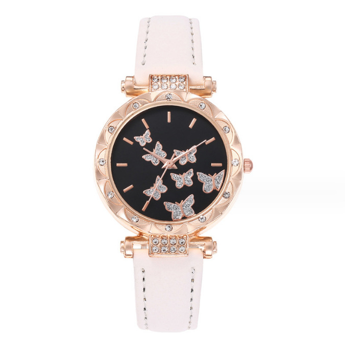 Picture of New TikTok Popular Women's Watch Fashion Simple Watch Butterfly Digital Belt Watch Wholesale