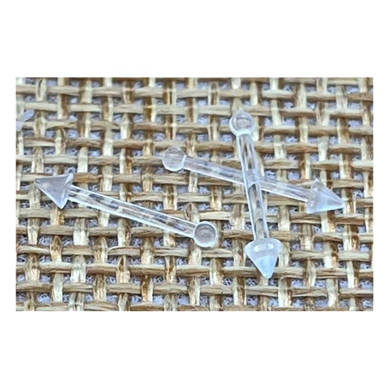 Cross-border UV transparent nose nail piercing jewelry nose ring earring flexible nose ring invisible acrylic PE nose ornaments