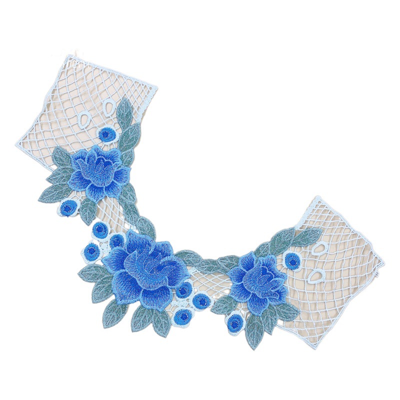 Peacock Yulan Ethnic Style Mother Clothing Clothing Apparel Water Soluble Embroidery Lace Accessories Excellent Quality Collar Lace