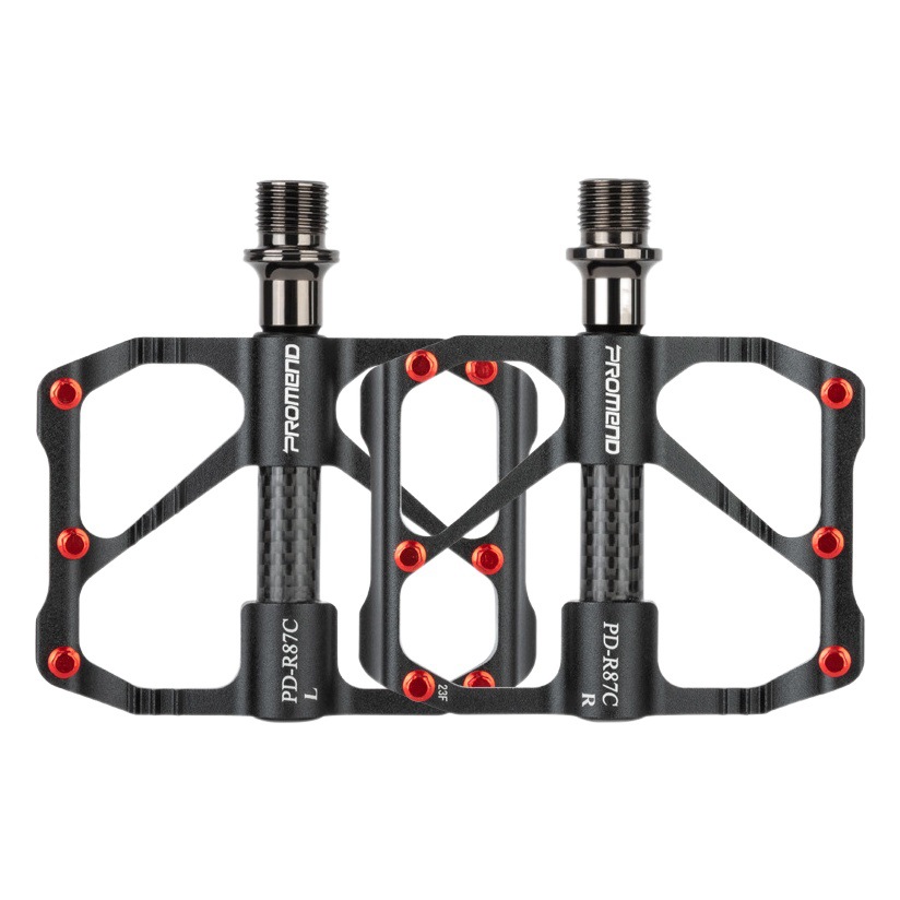 PROMEND bicycle pedal road bike carbon fiber bearing pedal mountain bike 3 Peilin pedal