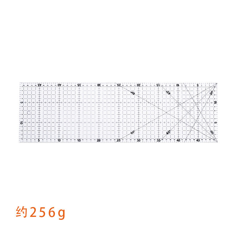 Picture of Acrylic Patchwork Ruler Cutting Ruler Double Color Long Square Ruler Sewing Ruler Patchwork Tool DIY Color Ruler