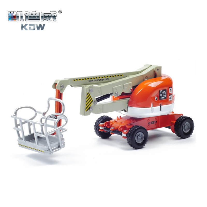 Authentic Kaidiwei Alloy Engineering Vehicle 1:87 Climbing Engineering Vehicle Model High-Altitude Work Vehicle Foldableing Lift Wholesale