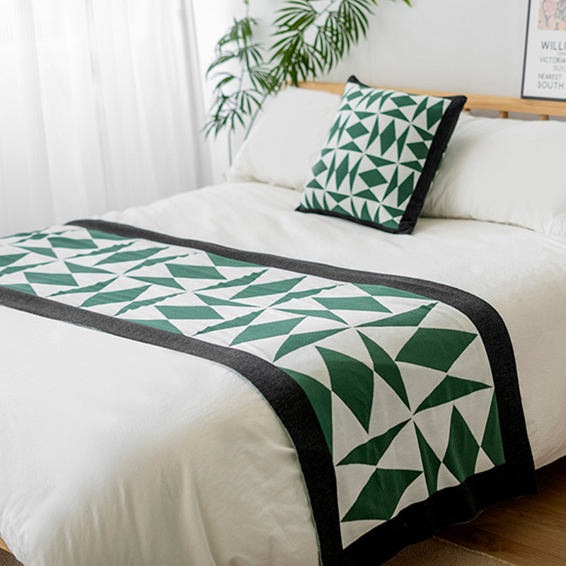 Picture of Nordic Minimalist Internet-Popular Lingling-Shaped Knitted Blanket Four Seasons Blanket Sofa Blanket Office Nap Blanket Casual Blanket