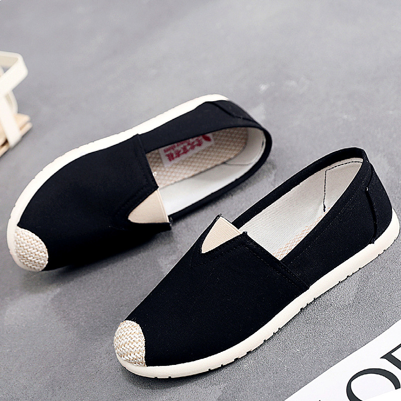 Picture of Spring New Style Old Beijing Cloth Shoes Women's Soft-Soled Lazy Shoes Canvas Foreign Trade Shoes Fisherman's Shoes Korean Version Versatile