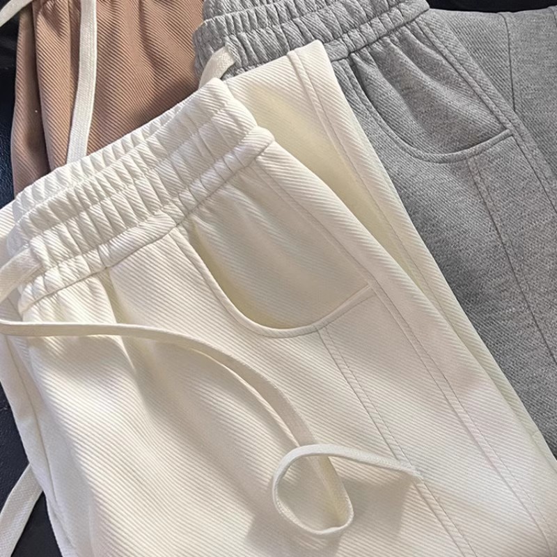 Straight Barrel Banana Wide-leg Pants Women's Spring and Summer plus size Chubby Sister Dosing Age-reducing Casual Sweatpants All-match Slimming Sports Pants