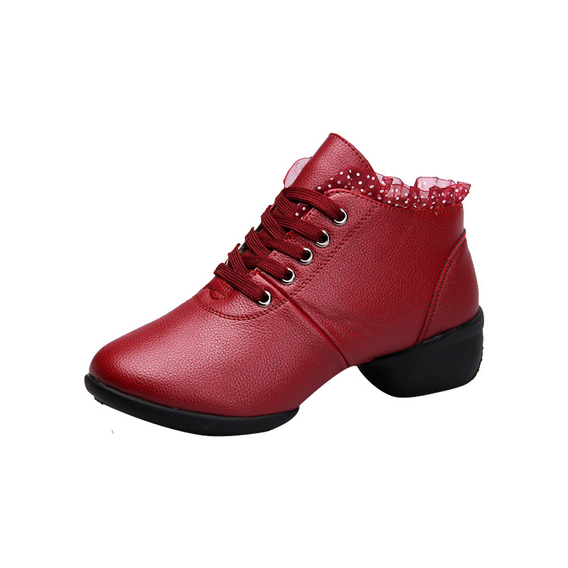 Picture of Square Dance Shoes Dancing Shoes Women's Adult Soft Sole Mid-heel Supper Dance Shoes Dance Shoes Performance Shoes New Mesh Foreign Trade Shoes
