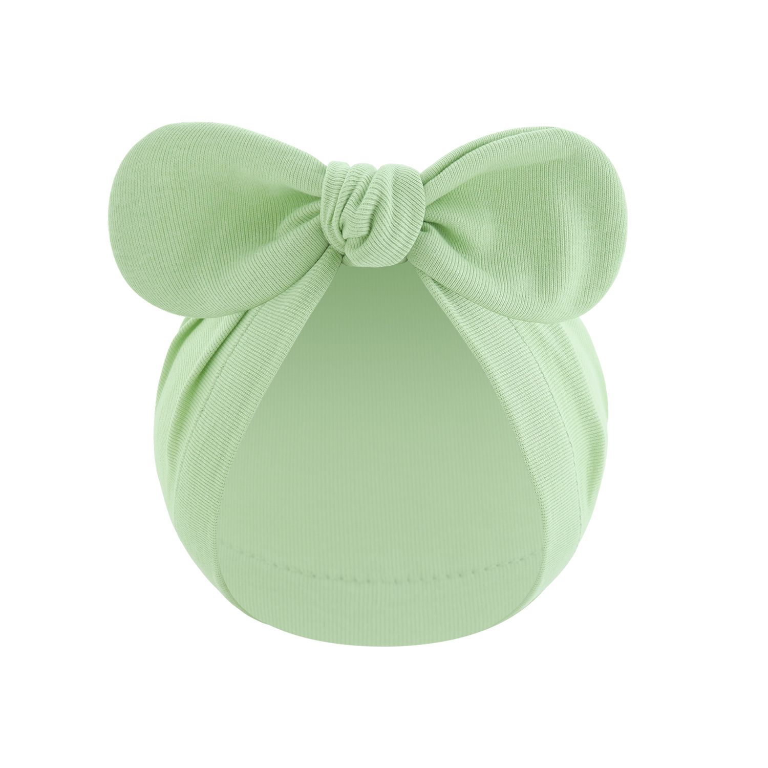 Picture of New children's solid color turtle cap baby Indian cap baby ball knotted cap ins Europe and America wholesale rabbit ear cap