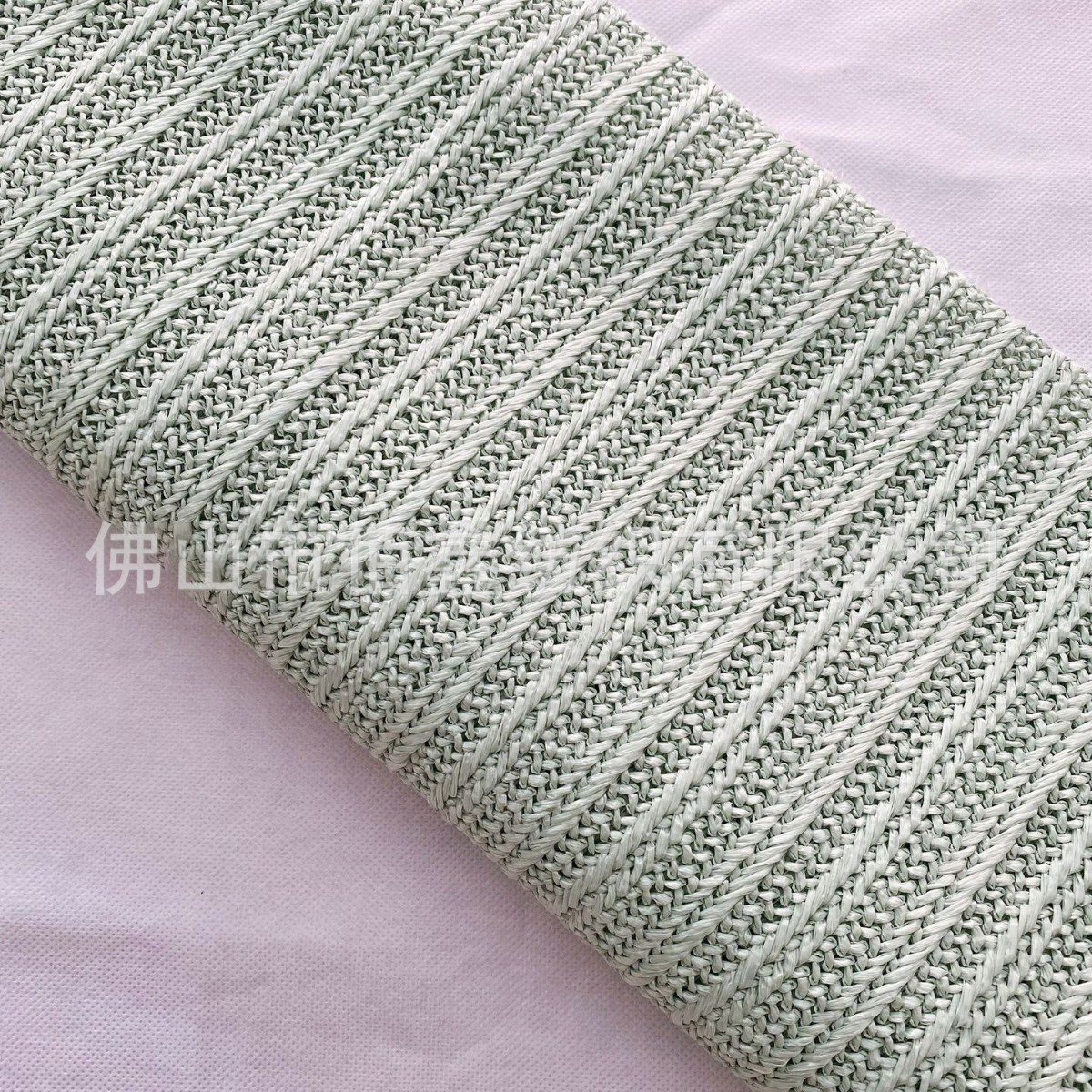 Picture of High quality sofa PPE woven fabric wholesale environmental protection simulation straw mat luggage Japanese woven beach shoes and hats