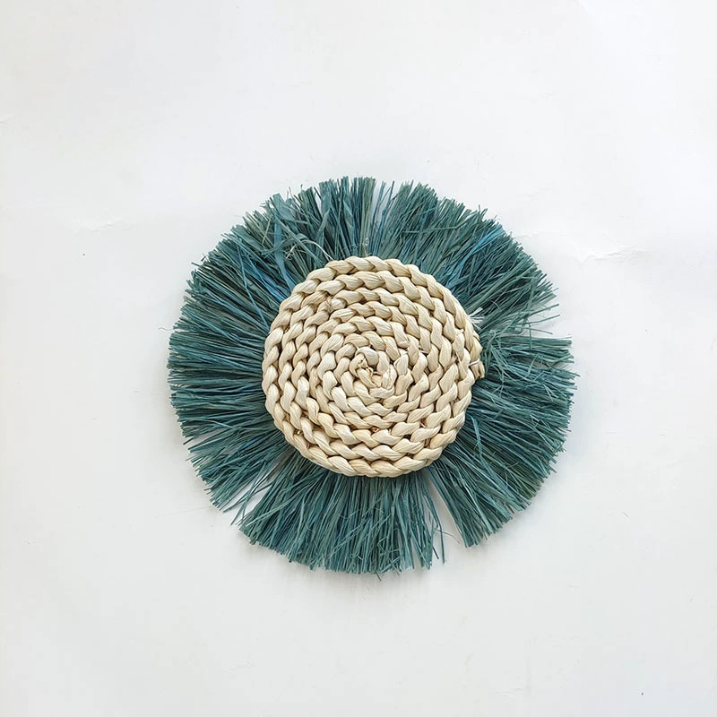 Picture of Pastoral Style Wall Decoration Handmade Straw Wall Decoration Background Wall Decoration Moroccan Style Decoration Sofa Bedside Hanging Decoration