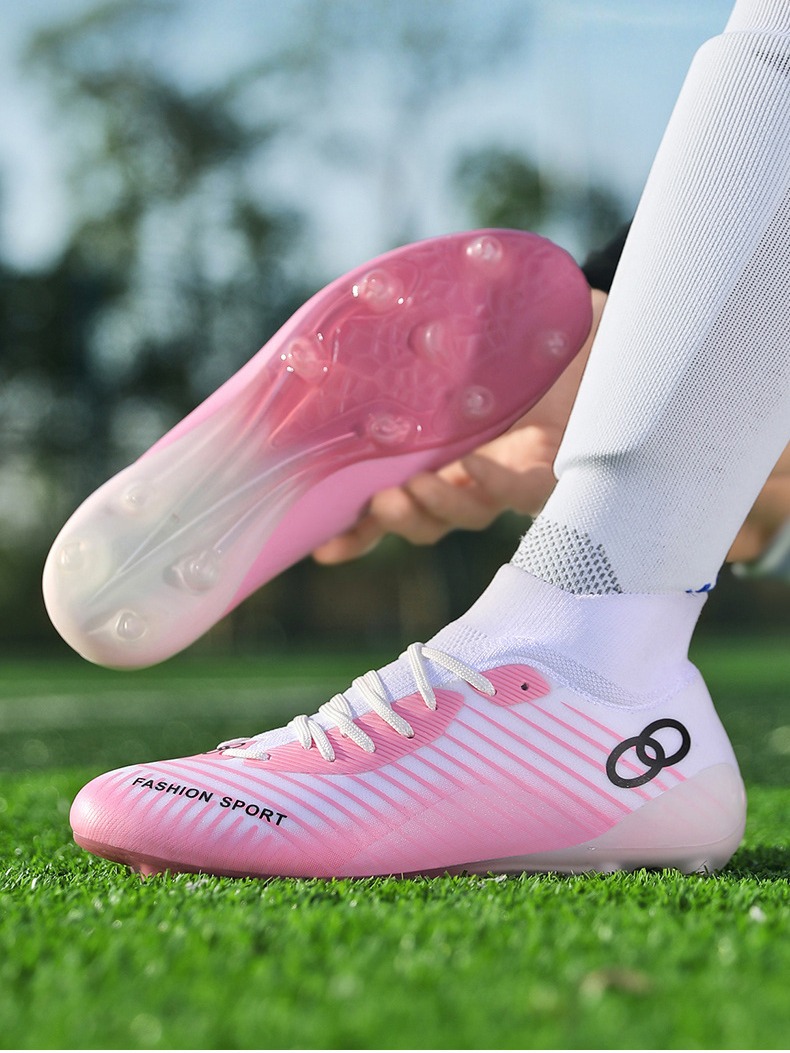 New Adult Girls Soccer Shoes Boys Students Spike AG Broken Nail TF Children Women Assassin Training Shoes Cross Border