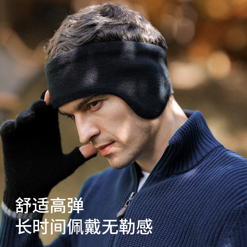 Picture of New Winter Ski Earmuffs for Men, Outdoor Sports and Cycling, Windproof Double-Layer Warm Head-Mounted Back-Worn Cross-Border