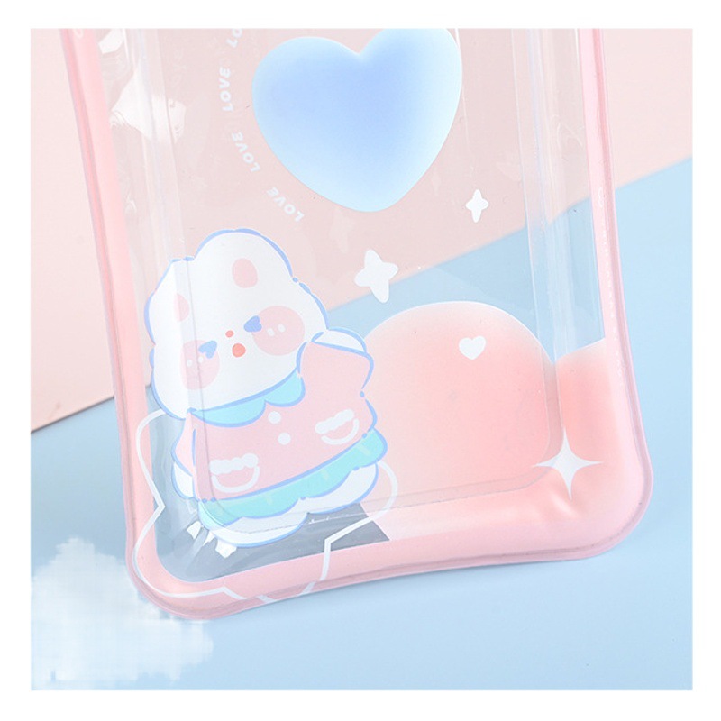 PVC mobile phone waterproof bag summer outdoor swimming drifting touch screen waterproof cover transparent air bag sealing protective cover