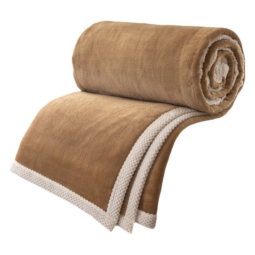 Internet Celebrity Explosions Double-sided Thickened Milk Velvet Blanket Flange Blanket Winter Bed Sheet Small Blanket Nap Blanket