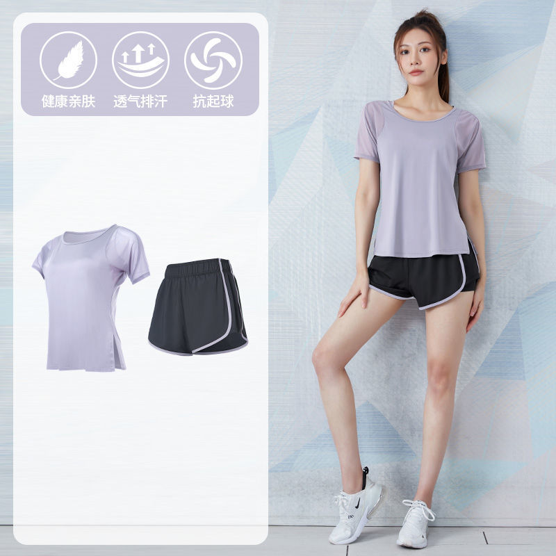 Picture of Yoga Suit Women's Summer Loose Slimming Breathable Quick-drying Clothes Fitness Running Fashion Casual Professional Sportswear