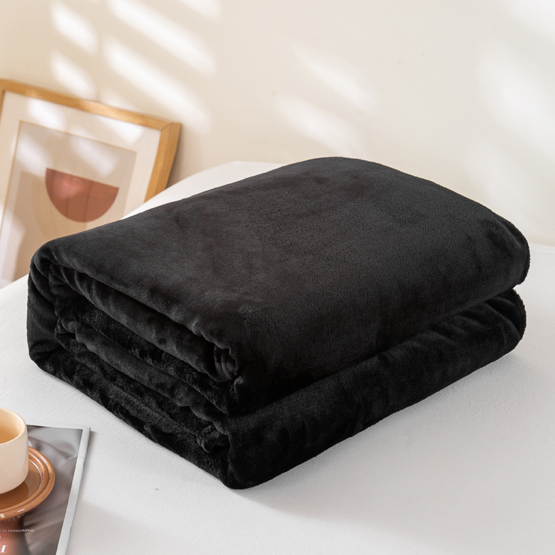 Picture of Foreign Trade Cross-Border Solid Color Flannel Blanket Summer Sofa Nap Blanket Coral Velvet Sheets Gift Blanket Wholesale