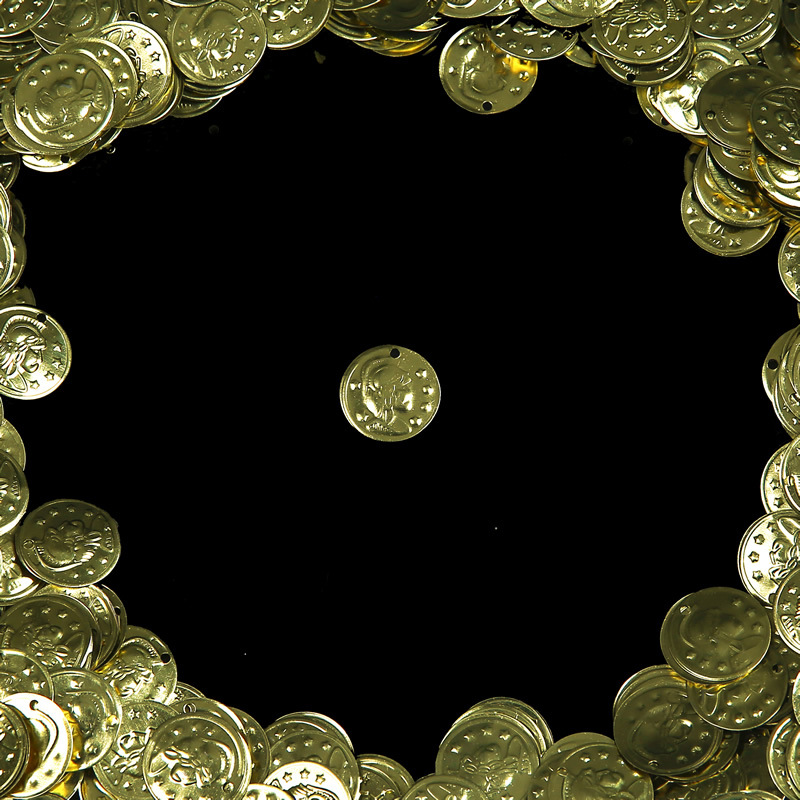 Picture of Dancer Knight Coin Head Coin Bird Coin Belly Dance Waist Chain Gold and Silver Coin Coin Metal Hanging Coin Clothing Accessories Sequins
