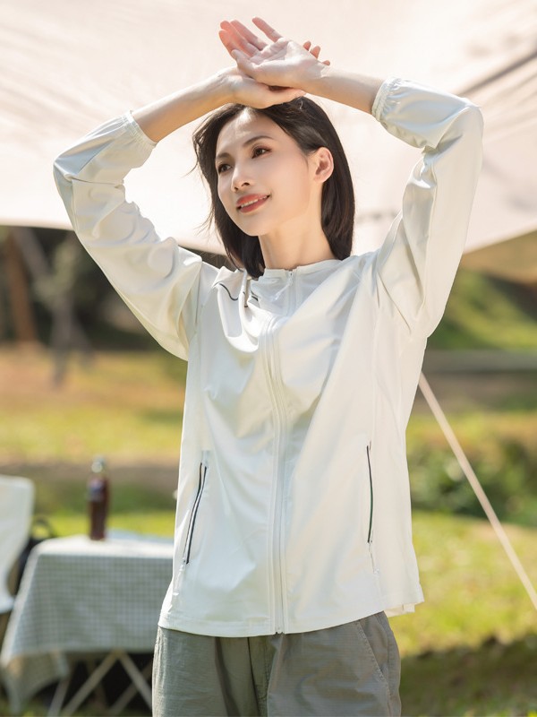 UPF50 Outdoor Sun Protection Clothing Women's Summer New high quality Skin Clothing Men's Knitted Ice Silk Thin Sun Protection Clothing Jacket