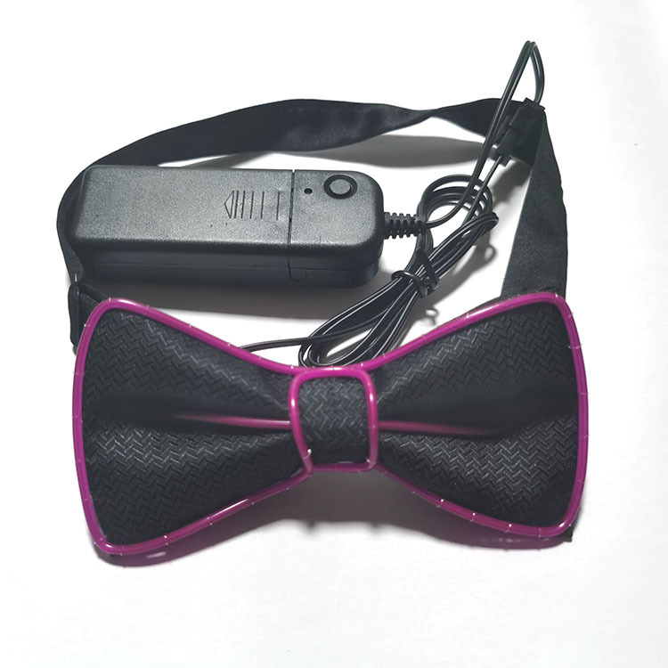 Picture of Led Luminous Bow Tie El Cold Light Bow Tie Prom Party Luminous Tie Performance Atmosphere Decoration Glitter Bow