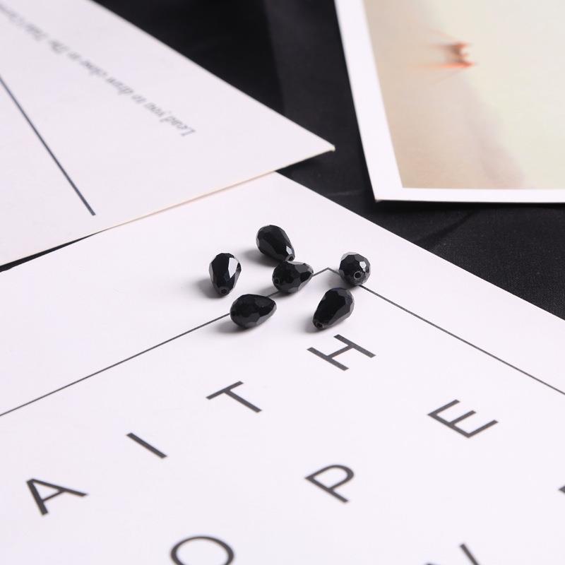 Picture of Drop-shaped glass crystal beads DIY handmade beaded bracelet earrings making materials cross-border a generation of hair