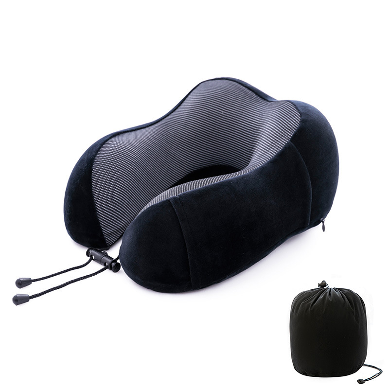 Picture of Cross-border U-shaped neck pillow can be fixed Logo simple memory foam U-shaped pillow wholesale travel neck pillow portable U-shaped pillow