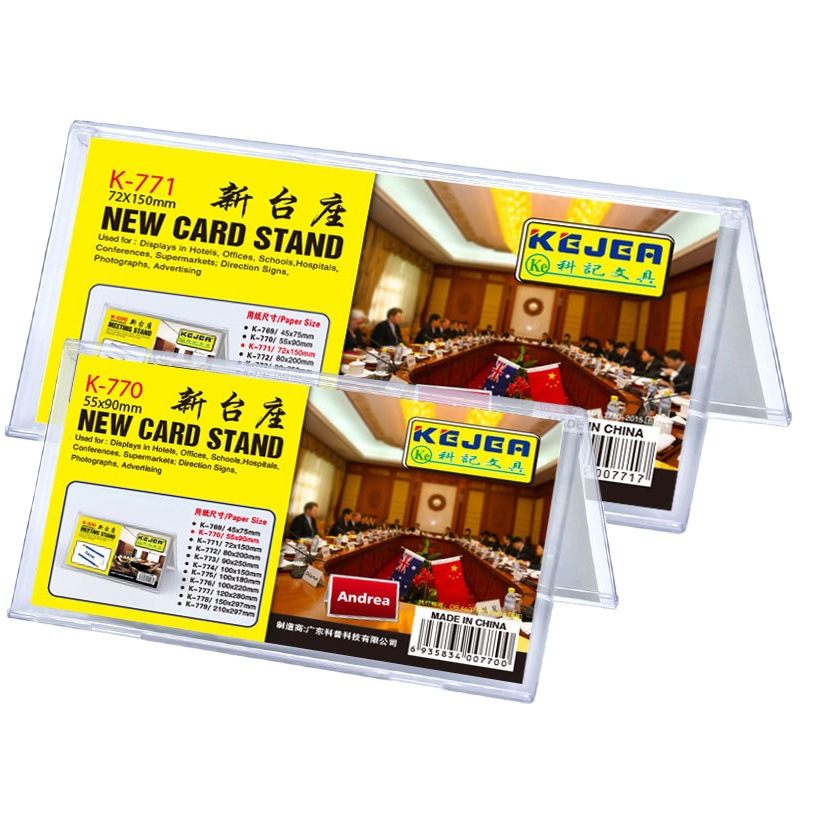 Koji New Pedestal Triangle Conference Table Sign Double-Sided Table Card Seat Card Guest Card Desktop Sign