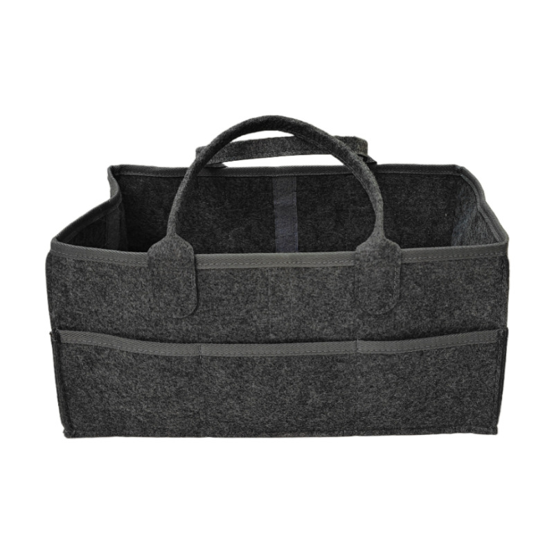 Picture of Cross-border supply felt diaper bag portable diaper storage mummy bag large capacity diaper storage felt bag