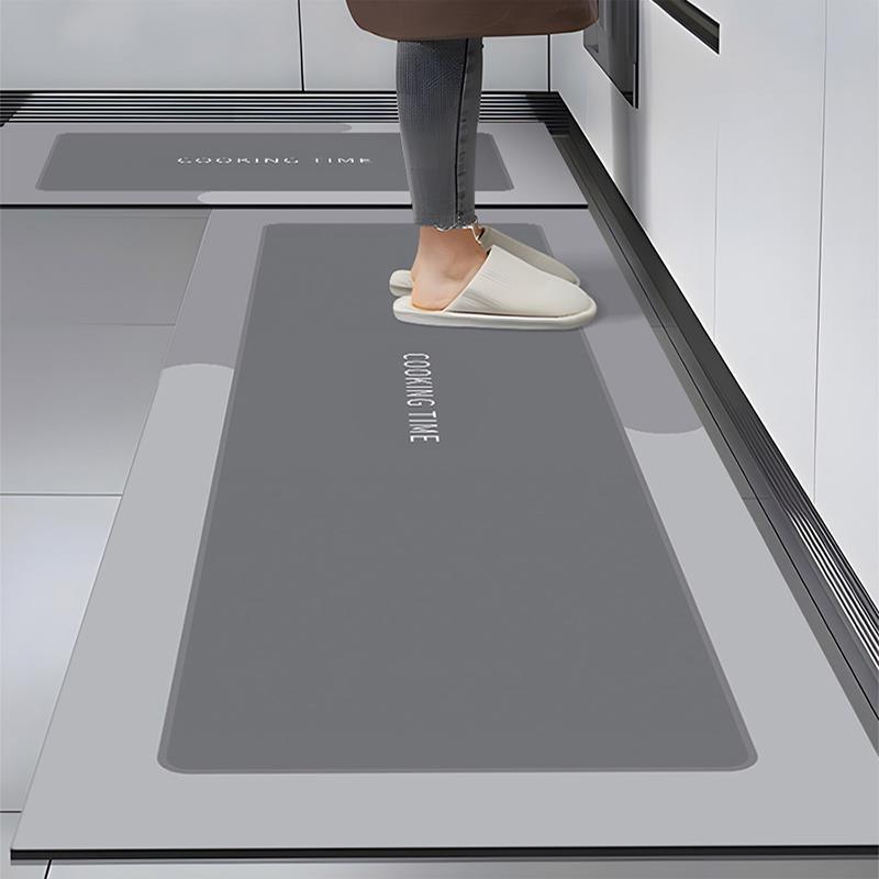 Picture of Absorbent Carpet Non-Slip Foot Mat Wash-Free Dirty-Resistant Household Erasable Absorbent Mat Kitchen Floor Mat Oil-proof Door Diatom Mud