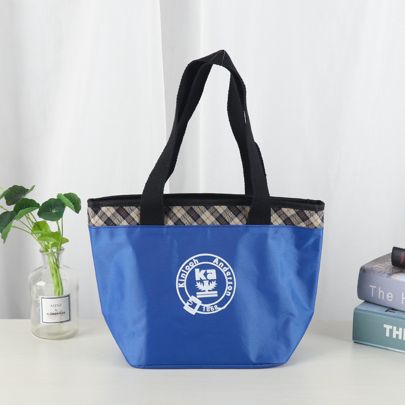 Factory wholesale Oxford cloth Bento handbag lunch box lunch bag insulation bag waterproof hand carrying storage shopping bag