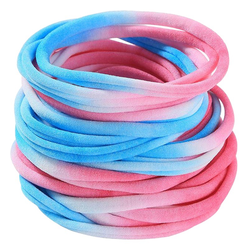 New children's hair rope diy elastic baby rubber band hair rope rainbow color foreign trade baby hair ring hair rope